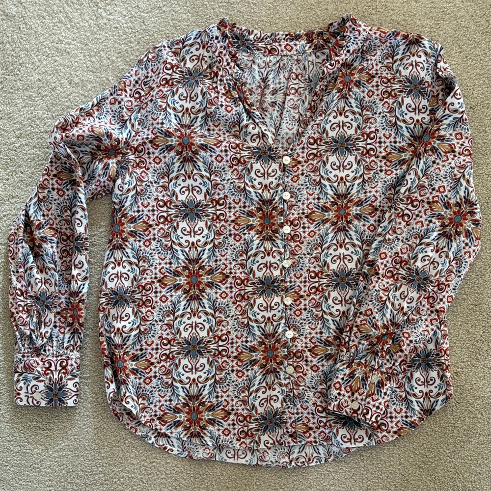 LOFT Patterned Blouse